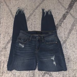 Just blue cropped skinny jeans